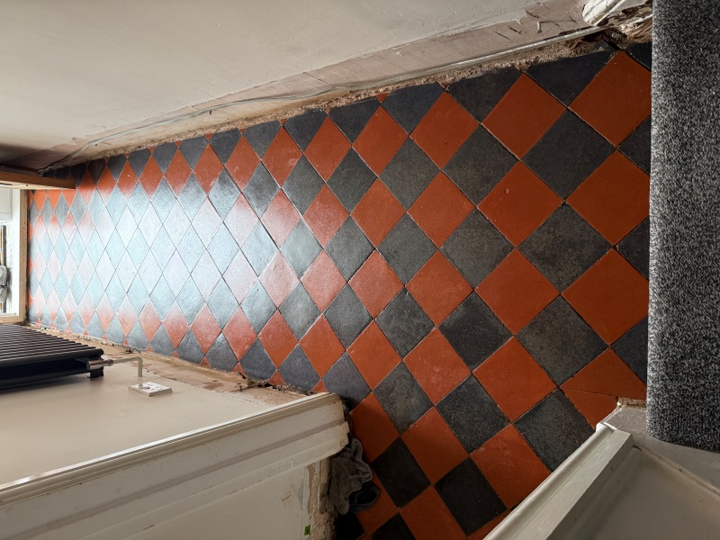Quarry Tile Hallway Floor After Restoration Uplands Swansea Quarry Tile Hallway Floor After Restoration Uplands Swansea